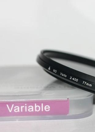 Нейтрально-серый светофильтр с переменной плотностью 77 мм nd2 - nd400
