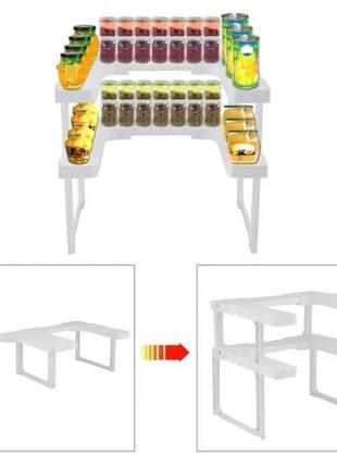 Многофункциональный органайзер полка для специй и банок spicy shelf (спайси шелф)