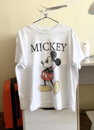 H&m нова бавовняна футболка колекція disney mickey mouse розмір xl