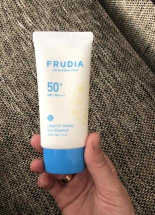 Солнцезащитный флюид крем frudia spf 50+