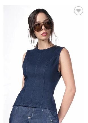 Zara стильний джинсовий топ з ві