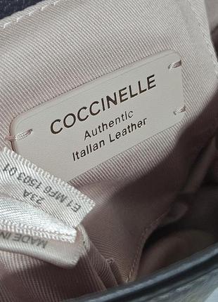Кожаная кросс боди сумка coccinelle, оригинал6 фото