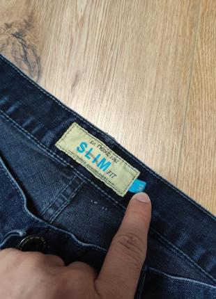 Джинсы мужские синие прямые slim fit next jeans man, размер m - l3 фото