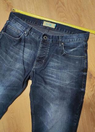 Джинсы мужские синие прямые slim fit next jeans man, размер m - l6 фото