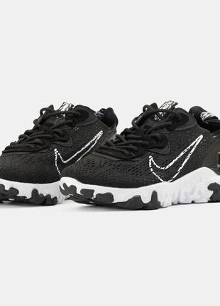 Кросівки nike react vision black/white