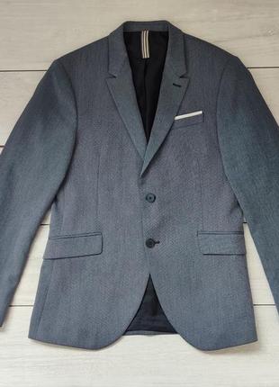 Якісний ошатний піджак сірого кольору зара 180 100а 40 р марокко