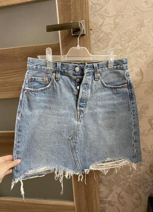 Джинсовая юбка levi’s