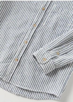 Шикарная рубашка из льна от известного испанского бренда zara.3 фото