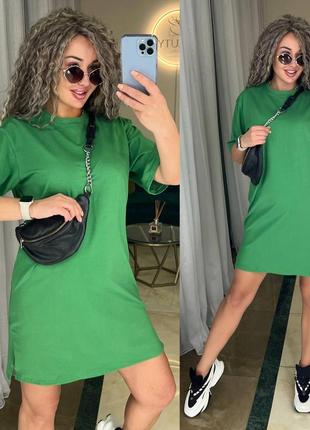 Платье футболка удлиненная туника женская длинная короткая мини легкая повседневная красивая розовая черная серая красная на лето плата батал