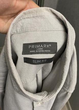 Серая рубашка от бренда primark5 фото