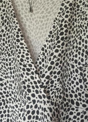 Блуза кофта на запах принт3 фото