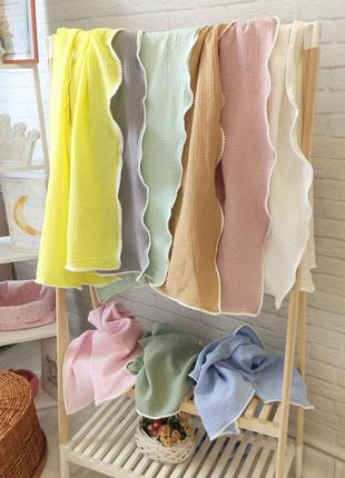 Плед мусліновий двошаровий 100х135 см