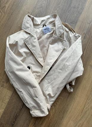 Тренч короткий под zara3 фото