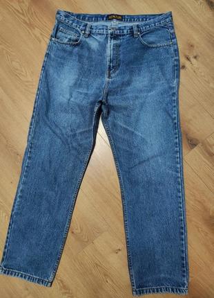 Джинсы мужские синие прямые плотные boston straight jeans man, размер xxl