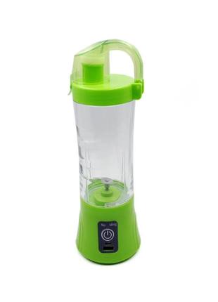 Блендер smart juice cup fruits usb зелений 2 ножі з ручкою