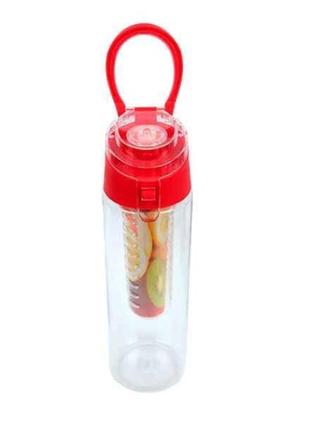 Пляшка для води fresh flavor water bottle червона