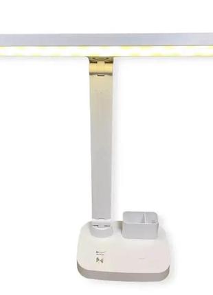 Настольная сенсорная аккумуляторная led-лампа  1963 48led, 5w,  белая