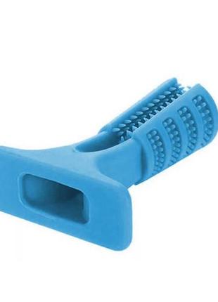Жевательная игрушка для собак dog chew brush синяя(l)