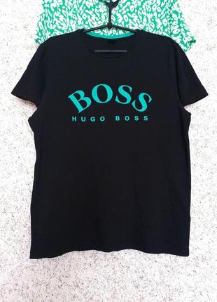 Футболка чорна hugo boss англія1 фото