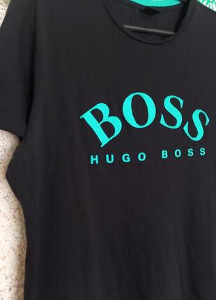 Футболка чорна hugo boss англія2 фото