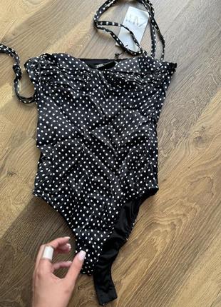 Боді zara в горох