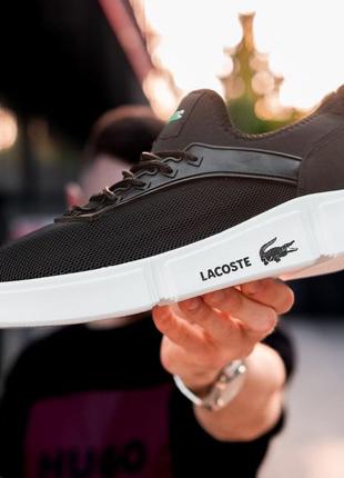 Мужские кроссовки lacoste black white