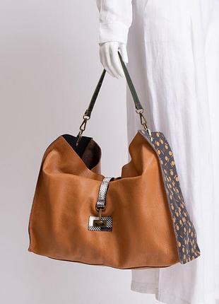 Сумка кожаная миди ebarrito handmade in italy италия