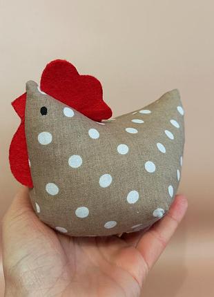 Текстильная курочка, курица, мягкая игрушка цыпленка, кружевной декор,жневий декор