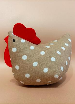 Текстильная курочка, курица, мягкая игрушка цыпленка, кружевной декор,жневий декор