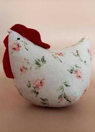Текстильная курочка, курица, мягкая игрушка цыпленка, кружевной декор,жневий декор