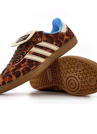 Кроссовки адидас adidas adidas samba wales bonner leopard
