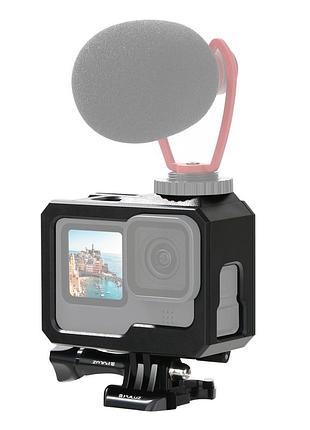 Рамка захисна з кріпленням типу "гарячий черевик" puluz pu532b для екшн камер gopro hero 9, 10