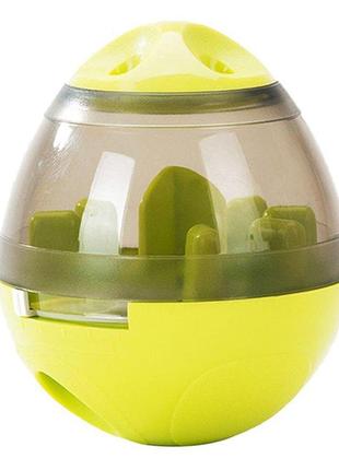 Іграшка для вихованців склянка з отвором для їжі зелений