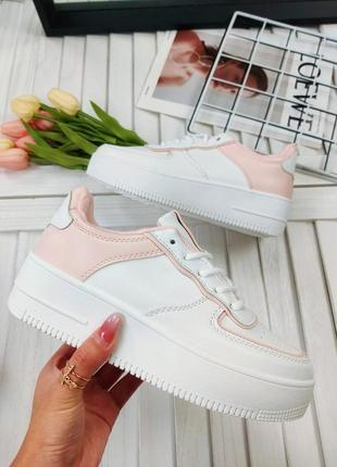 Круті кросівки у стилі форсів на високій підошві. 2 вида