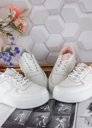 Круті кросівки у стилі форсів на високій підошві. 2 вида