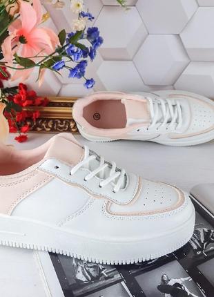 Круті кросівки у стилі форсів на високій підошві. 2 вида