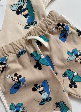 Костюм/футболка і шорти міккі маус mickey mouse на 4-6 місяців h&m4 фото