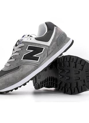 Кроссовки нью бэленс new balance new balance 574 grey white black