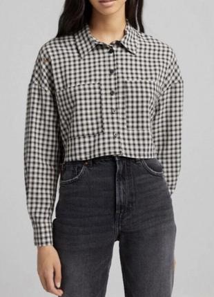 Укорочена жіноча сорочка bershka7 фото