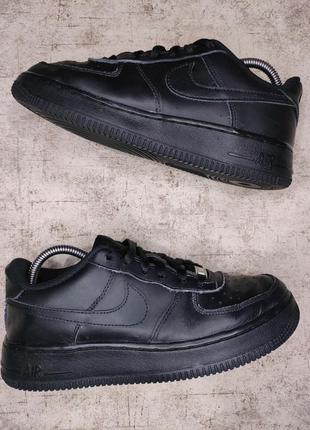 Кросівки COMME des GARÇONS x Nike Air Force DINOSAUR SNEAKERS TURNSCHUHE SCHUHE 40 (gs) оригінал найк пір форс шкіряні чорні