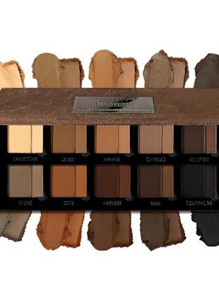 Danessa myricks beauty groundwork palette - defining neutrals палетка для очей, брів, обличчя та губ тіні для повік