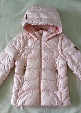 Пуховик куртка - жилетка reima 134 р. девочке зимняя рейма