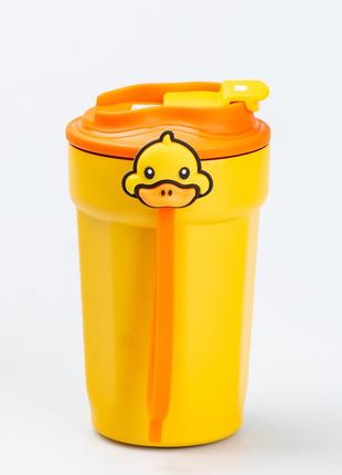 Термокружка g. duck 450 мл с крышкой на защелке, желтый