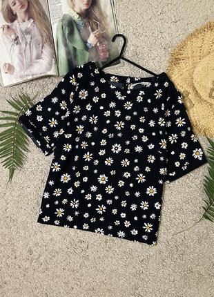 Базовий топ у квітковий принт №206/52