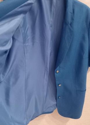 Піджак жіночий стильний лляний, розмір 56. новий.3 фото