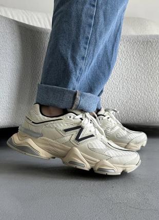 Нью беленс кросівки бежеві new balance 9060 white/beige1 фото