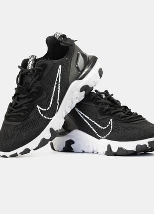 Кроссовки nike react vision black/white