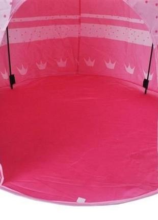 Детская игровая палатка шатер замок принцессы розовая