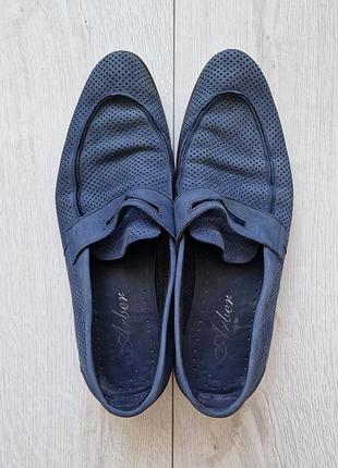 Васількові нубукові туфлі arber