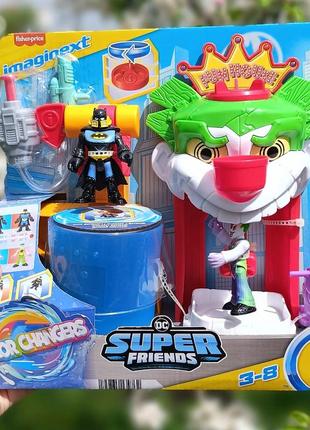 Игровой набор dc super friends batman and joker color changers от fisher price